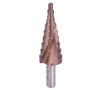 Respicefinem Step Drill Bit Cobalt Coating High Speed Steel M35 Triangular Shank Hole Opening Tool Offers Reduced Friction Extended Life And High Wear For Perforating Various (4-20)