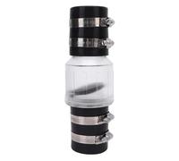 Respicefinem Sump Pump Check Valve With Spring Loaded Flapper And Quiet Transparent Design Ideal For Bedroom Basement And More Suitable For 1 1/2 Inch Pipe