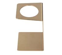 Respicefinem, supporto per caffè americano, riutilizzabile, per versare sopra il caffè, gocciolatore, in acciaio inossidabile, leggero e resistente, per bar, casa, design compatto (Oro)