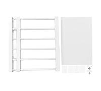 Respicefinem Tension Rod Shelf Expandable Closet Organizer Multi Purpose Storage Solution for Kitchen Bathroom Cabinet 165 Inch Width Adjustable Length 15 to 217 Inch (30-40cm / 11.8-15.7in Length)