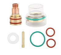 Respicefinem tfm53ncn tig kit di saltura tig torcia tazza di vetro con tazza ideale per saltura precisa e piccoli lavori atti per WP17 WP18 WP26 Argon Arc Torcia di saltura con (3,2 mm)