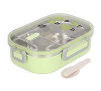 Respicefinem Thermal Insulation Stainless Steel Lunch Box with Leak Proof Design 304 Food Grade Material for Students Transparent Pink Bird Style (Transparent Green Cactus)