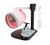 Respicefinem TURBO MOTORE FAN VENDUTO DESKTOP TURBO SPEEDE REGOLABILE CON FUNZIONE DI REGNOZIONE E DELL'UMIDIFICAZIONE UMIDIFICA (Rosso)