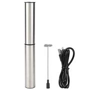 Respicefinem USB Rechargeable Electric Egg Beater Milk Coffee Tea Stir Bar Automatic Milk Frother Tool Low Noise High Efficiency Double Spring Whisk Head 2 Speeds Easy To Use Detac