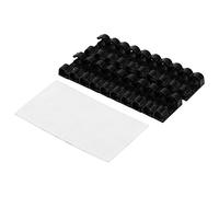 Respicefinem Wire Tidy Holder Cord Drop Clip Organizer With Strong Adhesive For Keeping Cords Neatly Organized Ideal For Computer Cables Charger Cords HDMI Cables Audio Wires And M (Black)