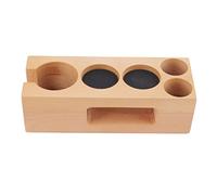 Respicefinem Wooden Coffee Tamper Holder With Mat Ideal For Cafes And Homes Offering Convenient Storage Humanized Design Wide Range Of Uses And Stability L 3.2cm 1.3in (Small)