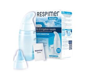 Respimer Netiflow Kit d'Irrigazione Nasale 1 dispositivo + 6 bustine - Irrigatore Nasale
