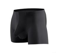 Respira facilmente in questi boxer da uomo in seta ghiacciata con uno speciale design a tasca (4XL nero)