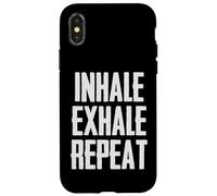 Respirare | Inspira Espira Ripeti Respirazione Promemoria Amante Yoga Custodia per iPhone X/XS