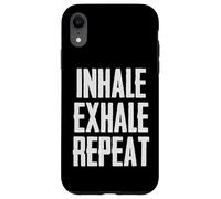 Respirare | Inspira Espira Ripeti Respirazione Promemoria Amante Yoga Custodia per iPhone XR