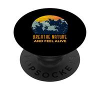Respirare la natura e sentirsi vivi (Grafica) PopSockets PopGrip Adesivo
