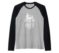 Respirare l'aria della Foresta Maglia con Maniche Raglan