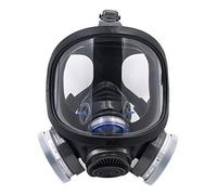Respiratore a vapore organico e inorganico riutilizzabile professionale completo maschera a gas - silicone doppio filtro a carbone attivo maschere (maschera con filtro P-B-1)