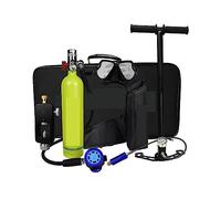 Respiratore Da Immersione Portatile 1 Litro, Attrezzatura For Bombole Di Ossigeno For Sport All'aria Aperta Che Supporta 10-15 Minuti Respirazione Subacquea(Package B Green)