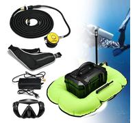 Respiratore elettrico per immersioni, compressore respiratorio subacqueo per immersioni subacquee, resistenza da 3 a 5,5 ore con raffreddamento ad acqua senza fili