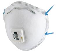 Respiratore monouso a conchiglia 3M 8300 Comfort FFP2 con valvola Conf. 10 pezzi