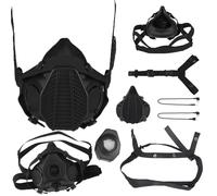 Respiratore tattico SOTR con microfono integrato e filtro sostituibile, maschera pronta per Airsoft