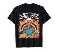 Respiratory Therapist Gobble Squad Funny Thanksgiving Maglietta