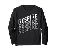 Respire Breathe Mindful, Design Francese dedicato al Benessere Maglia a Manica