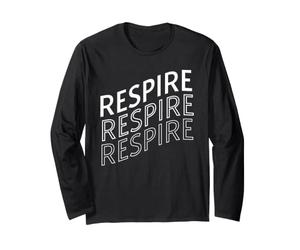 Respire Breathe Mindful, Design Francese dedicato al Benessere Maglia a Manica