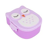 RespireFinem Contenitore per il pranzo in plastica portatile cartone animato, contenitore per il pranzo dei cartoni animati e gufi