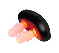 RespiRelief - Dispositivo nasale a luce rossa per patch & nose patch 1, soluzione per la cura delicata, supporto per le impurità della pelle nella zona del viso (nero, taglia unica)
