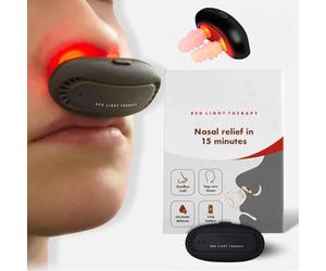 RespiRelief Red Light Nasal Therapy Instrument, Physiotherapy Nasal Soothing Device- Rhinitis Device - Nasal Clearing Device for Women and Men (2pcs)