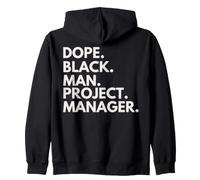 Responsabile del Progetto Dope Black Man African American Pride Felpa con Cappuccio