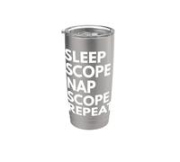 Responsabile del progetto Sleep Nap Scope Repeat Lover Bicchiere termico in acciaio inox doppia parete