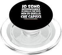Responsabile delle Mie Parole, Non delle Tue Interpretazioni PopSockets PopGrip per MagSafe