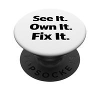 Responsabilità della sicurezza sul posto di lavoro | Campagna Cultura proattiva PopSockets PopGrip Adesivo