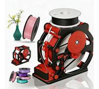 Respooler per filamenti, macchina riavvolgitore 3D con arresto automatico intelligente, misura universale per bobine da 1 kg, avvolge ordinatamente senza grovigli, avvolgitore elettrico per bobina in