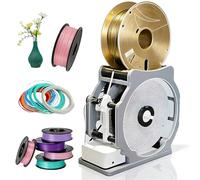 Respooler per filamenti, macchina riavvolgitore 3D con arresto automatico intelligente, misura universale per bobine da 1 kg, avvolge ordinatamente senza grovigli, avvolgitore elettrico per bobina in