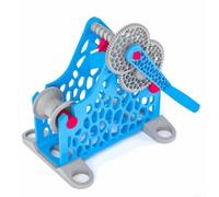 Respooler per stampanti 3D, riavvolgitore a manovella e alimentato a trapano, design modulare a doppia modalità, per bobina da 1 kg, stoccaggio compatto per zero rifiuti di plastica, blu e arancione