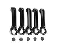 RESPUNEKBAH Accessori Per Jeep Per Wrangler JK Per JKU 2017 2016 2007-2018 2015Inserti Maniglie Delle Portiere Kit Copertura Maniglie Portellone Posteriore(Black)