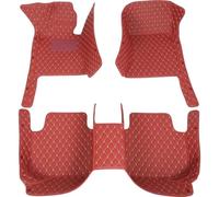 RESPUNEKBAH Accessori per Tappetini Auto in Similpelle 3D Personalizzati per Mercedes per Benz W124 1985 1986 1987 1988 1989 1990 1991 1992 1993 Accessori per Auto(Wine Red)