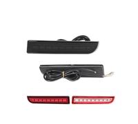 RESPUNEKBAH Fanale Posteriore Freno Per Mitsubishi Per Lancer Per Evo Per Evolution ASX Per Outlander Sport RVR Dynamic Turn Signal Bumper Reflector Lights(Smoked Lens C)