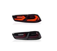 RESPUNEKBAH Luci Posteriori Auto Fanali Posteriori Per Mitsubishi Per Lancer 10 Per EVOxFanale Posteriore DRL+indicatore Direzione Dinamico+retromarci luce Freno(Type B smoke)