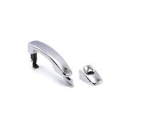 RESPUNEKBAH Maniglia Esterna Cromata E Nera Per Ford Per Ranger 2012 2013 2014 2015 2016 2017 2018 2019 2020 2021 Per Everest T6 T7(Chrome,Front Left with Hole)