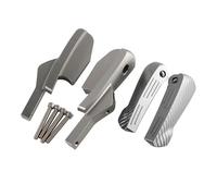 RESPUNEKBAH Pedali Moto Moto Posteriore Passeggero Pedane Estensioni Poggiapiedi per Vespa GT GTS GTV 125 200 250 300 300 60 GTS300 GTV250 2024 Pedane Moto(Gray)