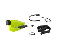 RESQME Accessory Pack The Original Emergency Keychain Car Escape Tool, 2-in-1 Seatbelt Cutter and Window Breaker, Made in USA With Visor Clip, Lanyard, Keyring and Cable Tie - Yellow