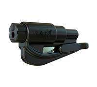 Resqme GBO-RQM-BLACK Accessorio di Sicurezza 2 in 1 per Portachiavi, Nero, 1 Pez
