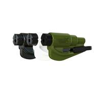 RESQME Lo Strumento Portachiavi per Fuga di Emergenza Originale per Auto, Rompivetro 2-in-1 e Taglia Cintura di Sicurezza, Nero, Bianco, Verde Militare- Confezione da 3