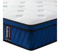 Resspry Materassi, molle insacchettate singolarmente con memory foam traspirante, sollievo dalla pressione, rigidità media, materasso in una scatola (doppio (135 x 190), 25 cm, cm