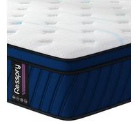 Resspry Materassi, molle insacchettate singolarmente con memory foam traspirante, sollievo dalla pressione, rigidità media, materasso in una scatola (matrimoniale piccolo (120 x 190), 30 cm