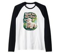 Rest for Your Soul/Matteo 11 / Agnello Pacifico dall'acqua Maglia con Maniche Raglan