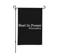 Rest In Power Charlie Kirk, decorazione da appendere per esterni, interni, cortile, prato, bandiera, cartello, come da foto