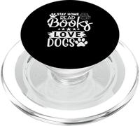 Resta a casa Leggi libri Ama i cani PopSockets PopGrip per MagSafe