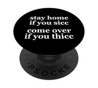 resta a casa se vieni da te se ti capita PopSockets PopGrip Adesivo
