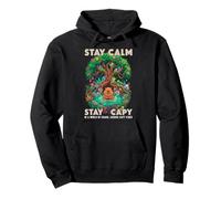 Resta Capy Capybara Zen Forest Nature Meditation Felpa con Cappuccio